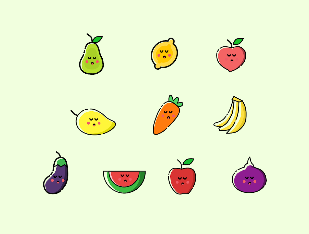 創意精靈 卡通水果UI與圖標設計的視覺盛宴